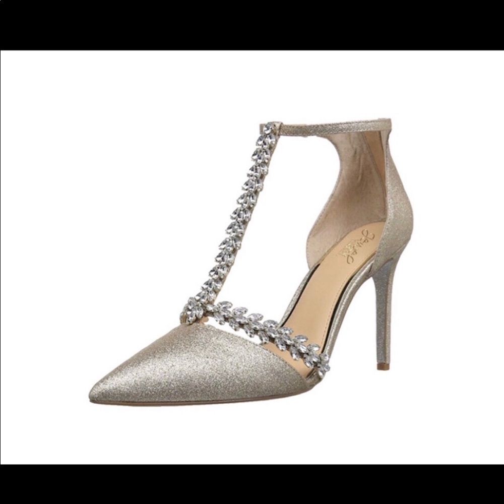 Badgley Mischka Jewel Champagne Heels